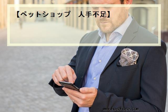 【ペットショップ 人手不足】