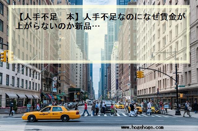 【人手不足 本】人手不足なのになぜ賃金が上がらないのか新品…